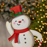 Light-Up Metal Snowmen product photo 4