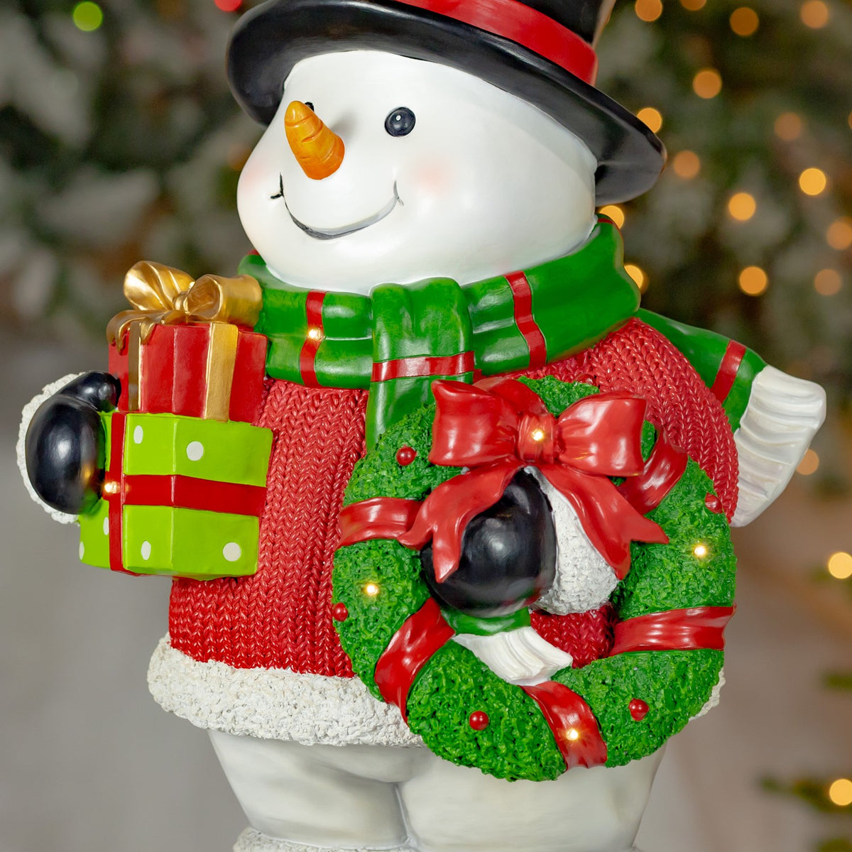 Light-Up Polyresin Snowman product photo 4