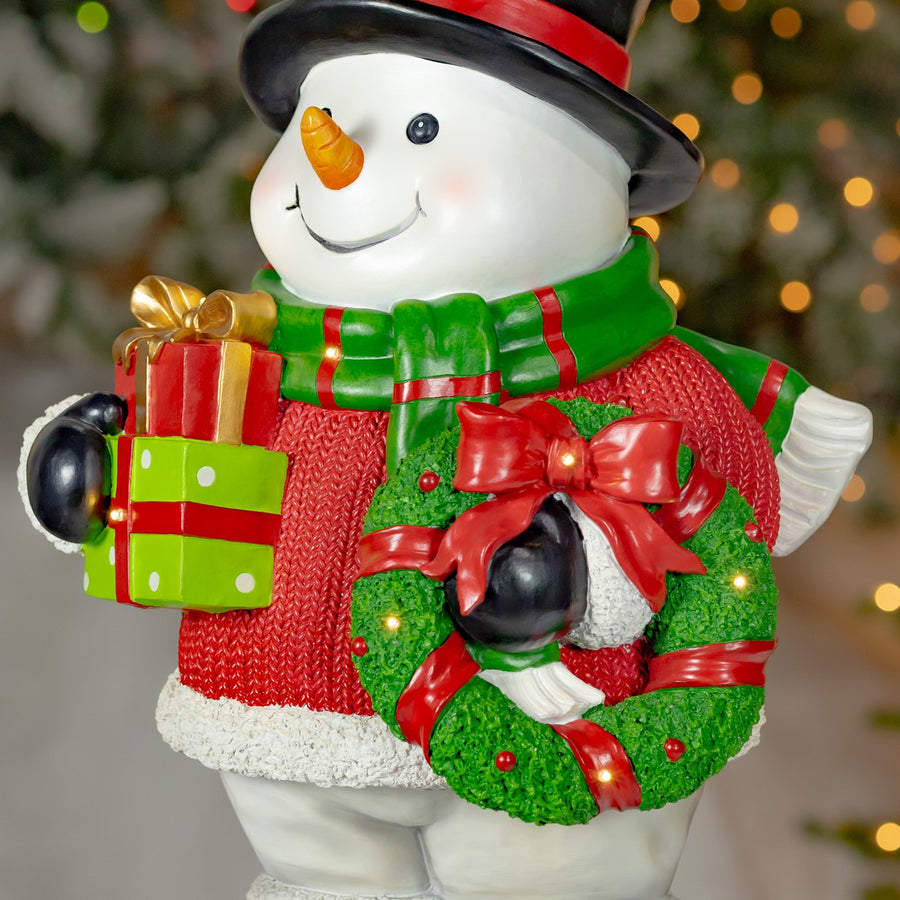 Light-Up Polyresin Snowman product photo 4