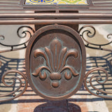 Atlantis backless mosaic metal chair Plato product photo 3