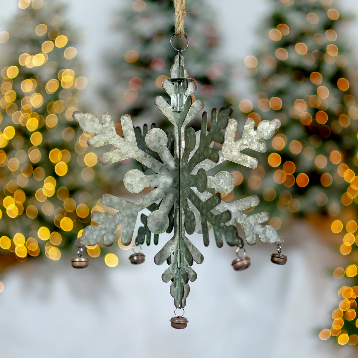 Galvanized Hanging Snowflakes product photo 5