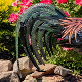 Painted iron rooster Felix view 4