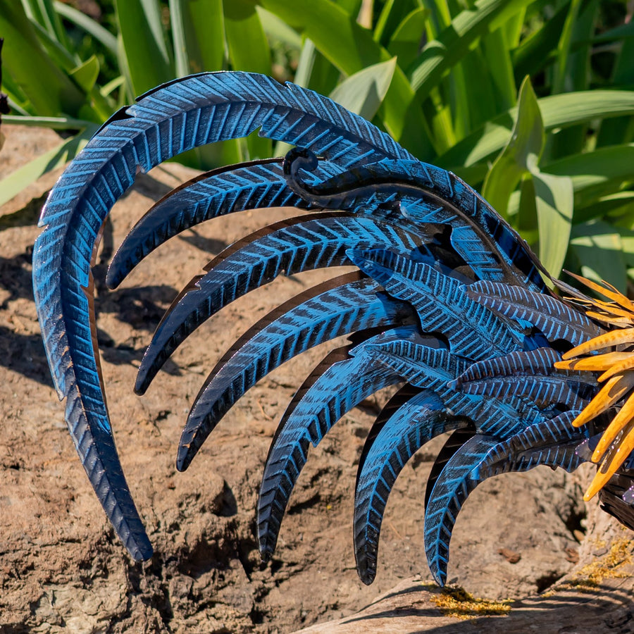 Painted iron rooster Maxwell product photo 4