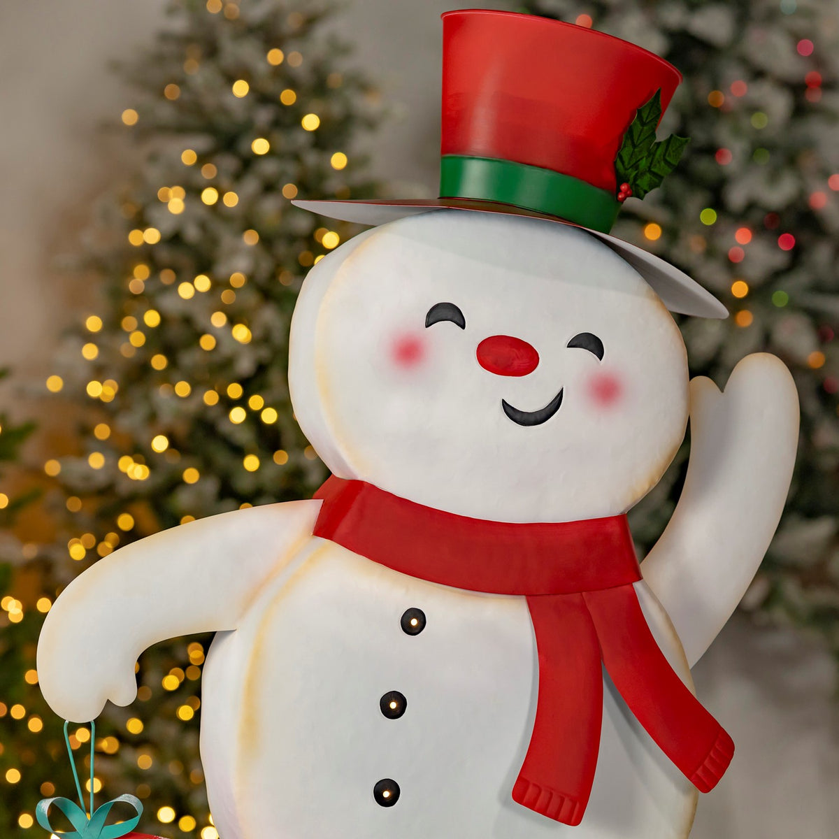Light-Up Metal Snowmen product photo 5