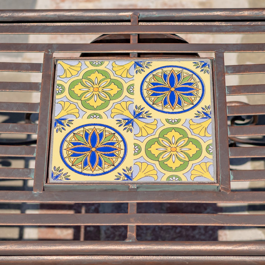 Atlantis backless mosaic metal chair Plato product photo 4