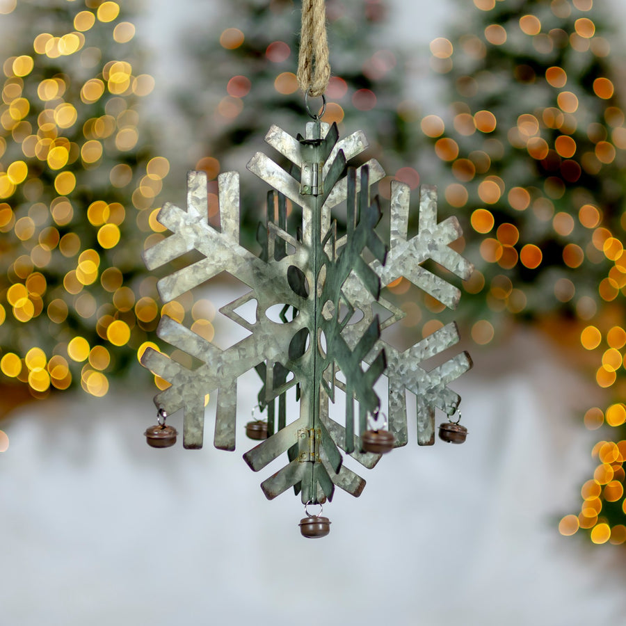 Galvanized Hanging Snowflakes product photo 6