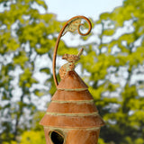 Antique copper Mary birdhouse stake product photo 6