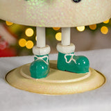 Iron snowman holding presents figurine product photo