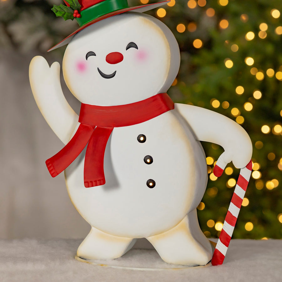 Light-Up Metal Snowmen product photo 6