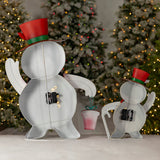 Light-Up Metal Snowmen product photo 7