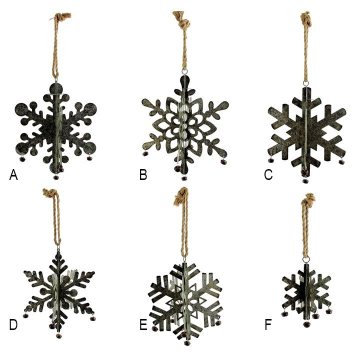 Galvanized Hanging Snowflakes product photo 8
