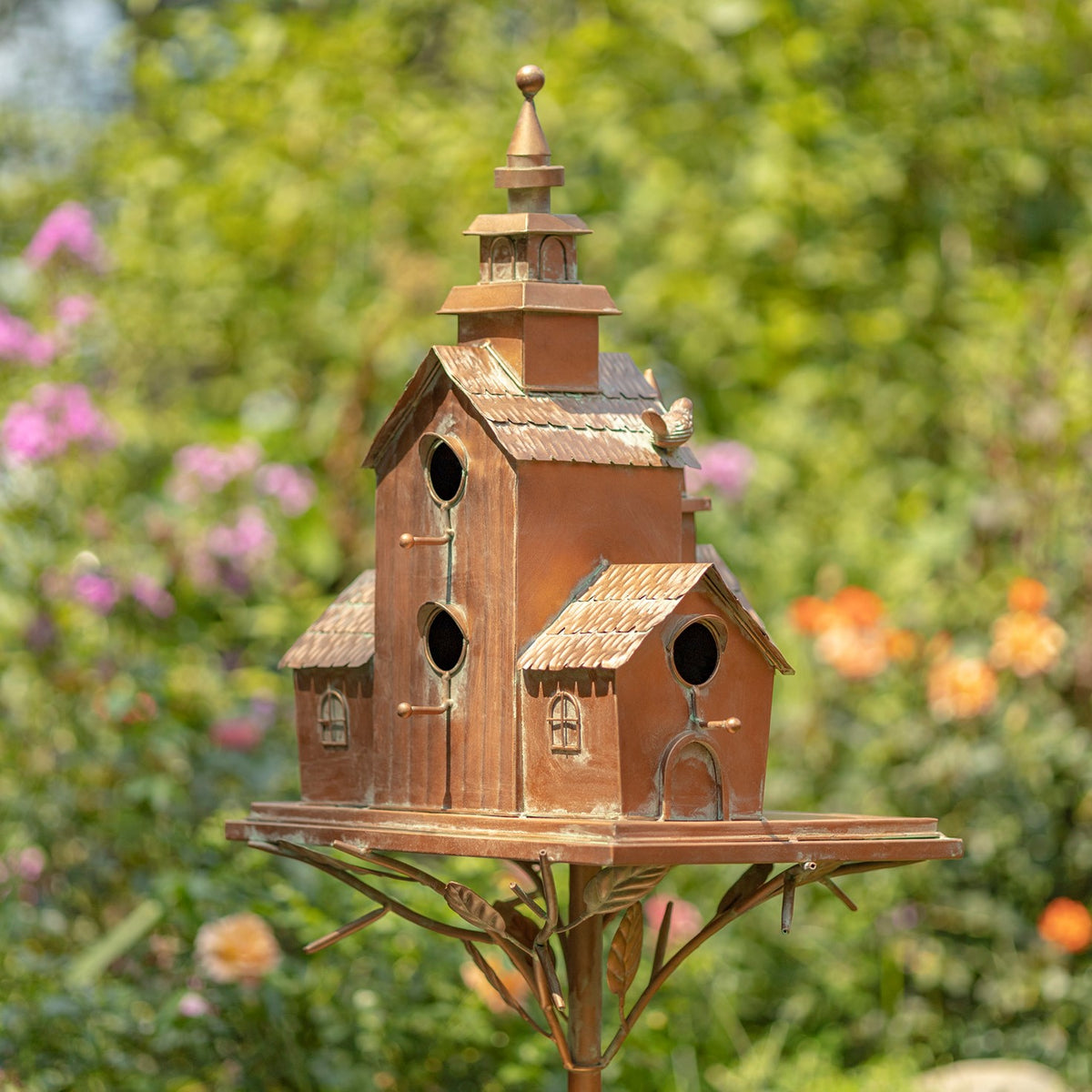 Montana multi-home birdhouse stake product photo 7