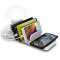 Trexonic 3-in-1 Desk Organizer with Wireless Charging Station and Reading Light