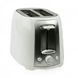 Brentwood TS-292W white 2-slice cool-touch toaster with extra-wide slots and 6-setting browning dial