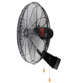 The Vie Air 24 Inch Tilting Wall Mountable Heavy Duty Commercial Strength Oscillating Fan with 3 Speed Motor in Black