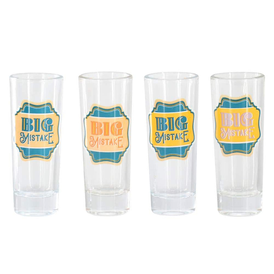 Wanda June Home 4 piece shot glass set teal